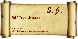Séra Jutas névjegykártya